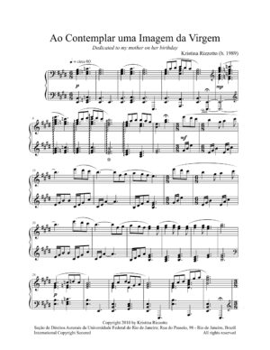 Ao Contemplar uma Imagem da Virgem