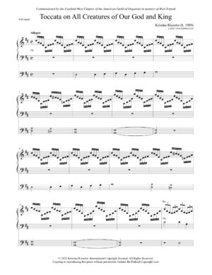 Toccata on All Creatures of Our God and King