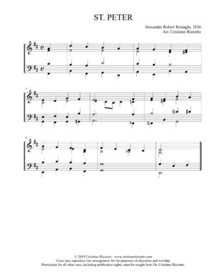 ST. PETER Hymn Reharmonization, Arrangement by Dr. Cristiano Rizzotto (Dr. Kris Rizzotto)