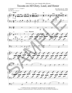 Toccata on All Glory, Laud, and Honor