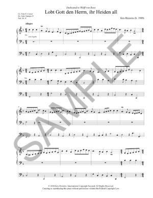 Lobt Gott den Herrn, ihr Heiden all