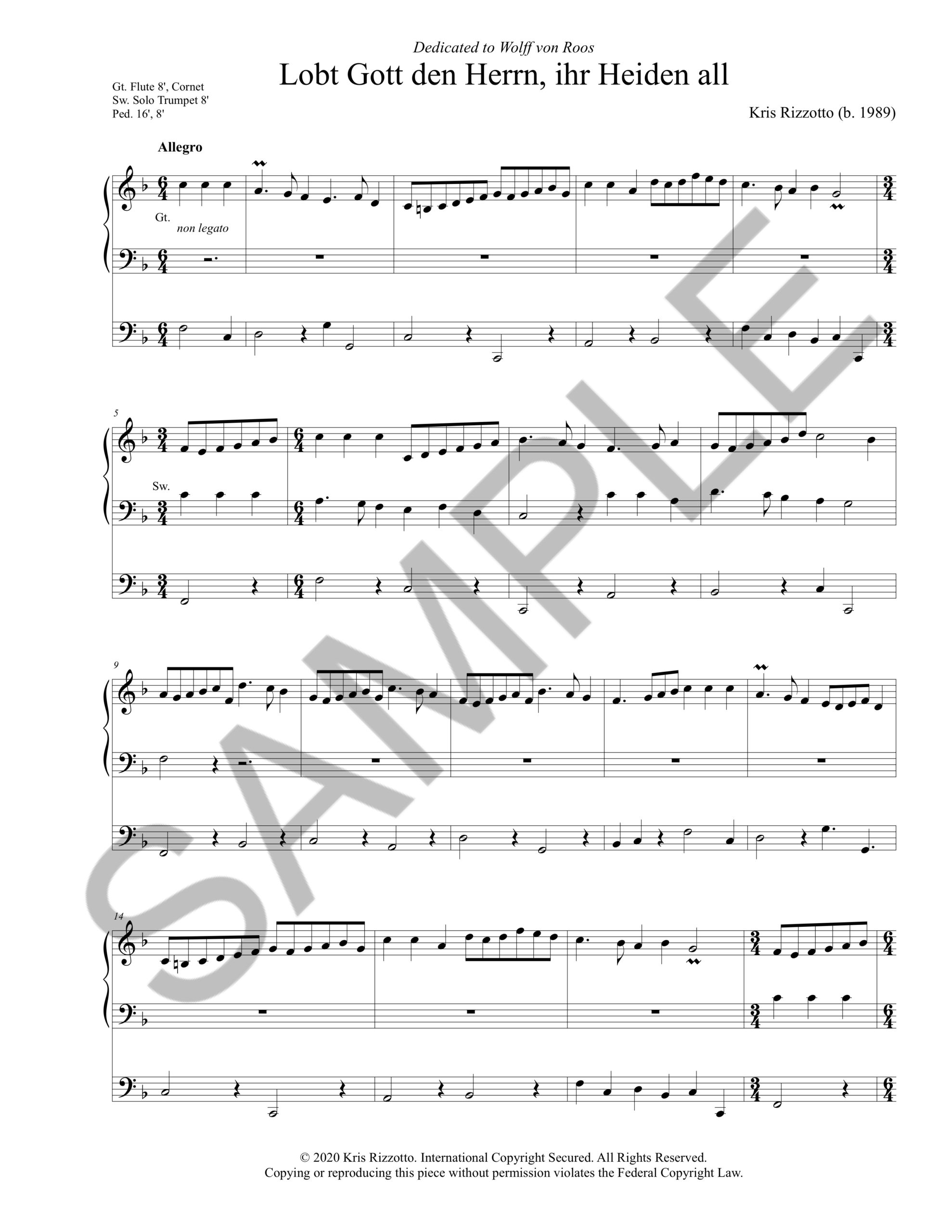 Lobt Gott den Herrn, ihr Heiden all