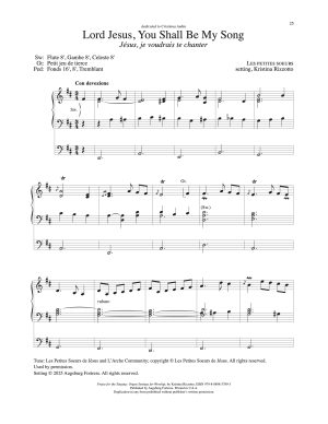 Lord Jesus, You Shall Be My Song